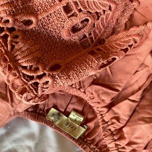 shoulderless hippie dress